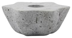 Lysestage House Doctor Mold Little Star Grå Polystone 5x4 5x2 Cm