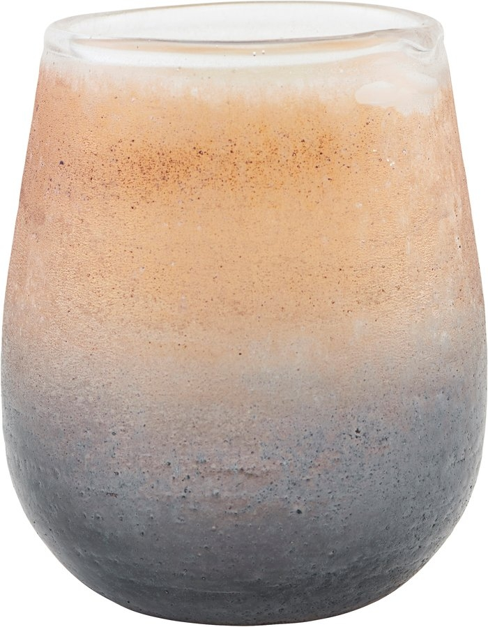 Lysestage House Doctor Moon i Brun Glas - H10 cm
