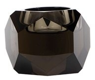 Lysestage House Of Sander Taks   Smoke Facetteret Krystalglas H7ã B5 Cm