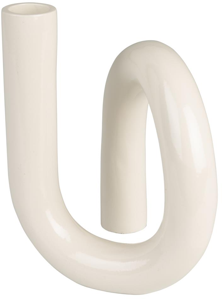 Elegant Lysestage Tubo i Perlemor Aluminium fra Zuiver