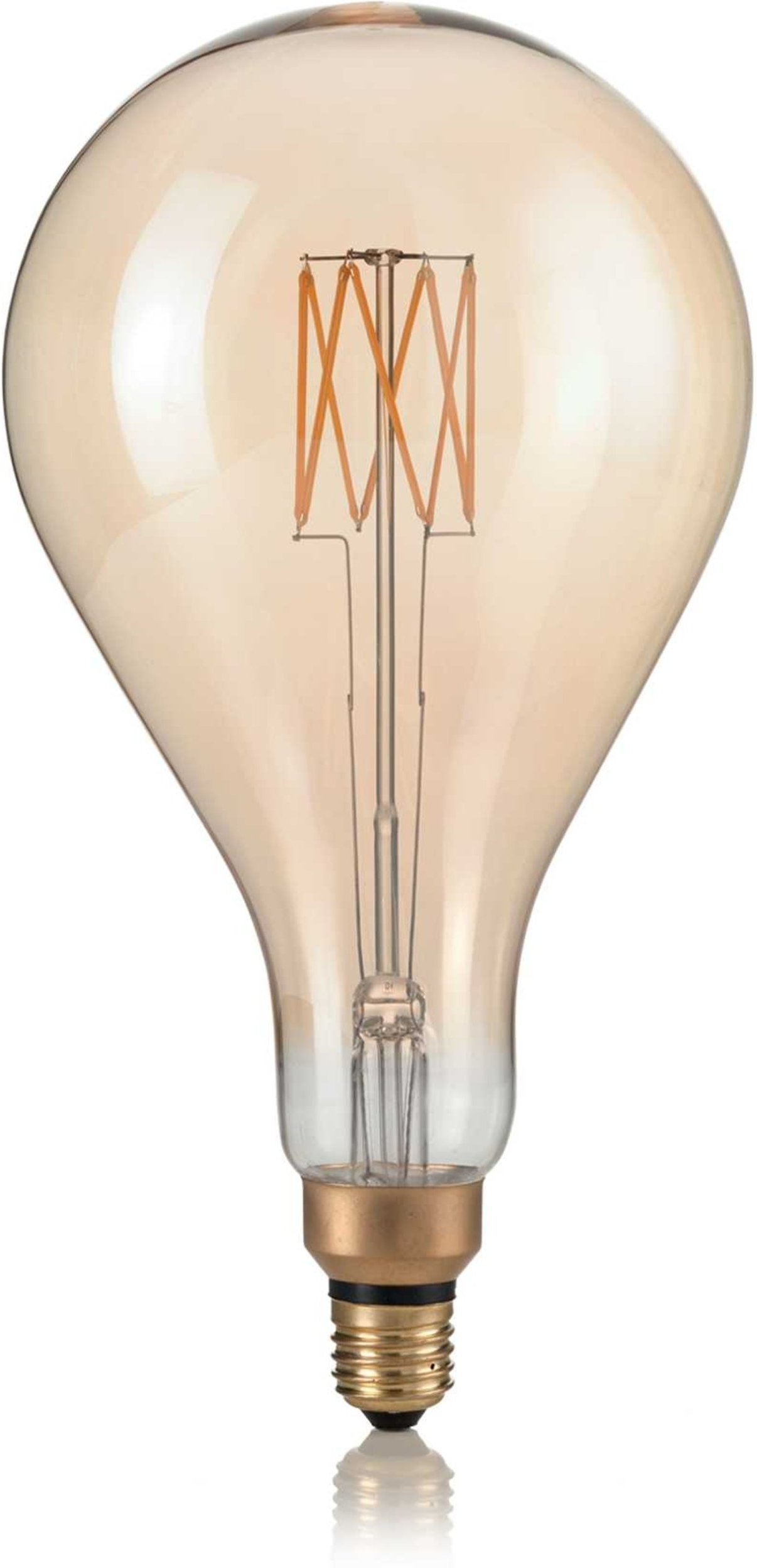 Ravfarvet E27 Lyspære fra Ideal Lux - 700 Lumen, 2200K