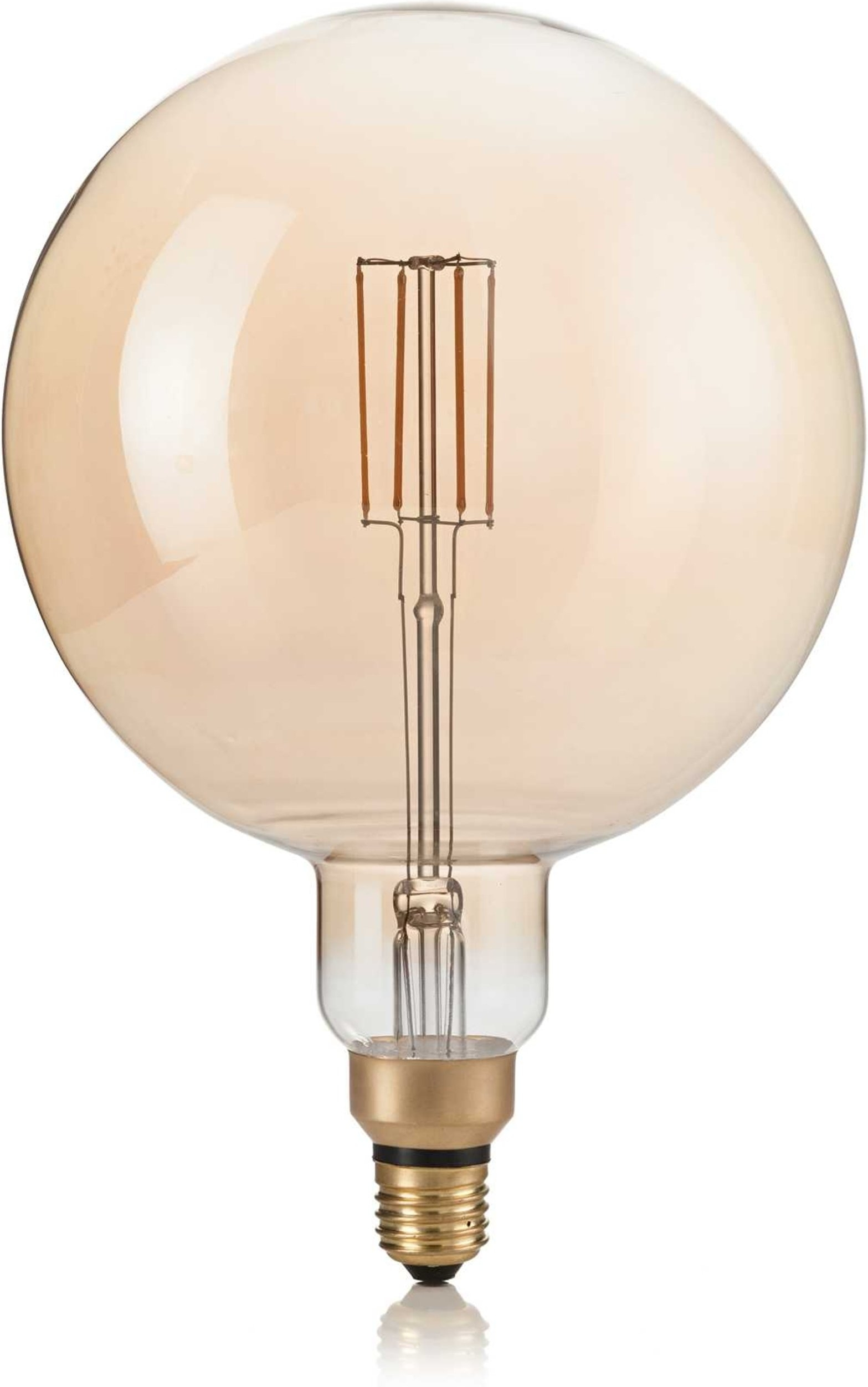 Dimbar E27 Lyspære i Ravfarvet Glas – 4W 390 Lumen