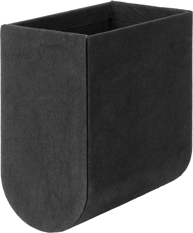 Magasin- Og Bladholder Kristina Dam Curved Stofbeklædt Pap Sort H23ã 22ã 25 Cm
