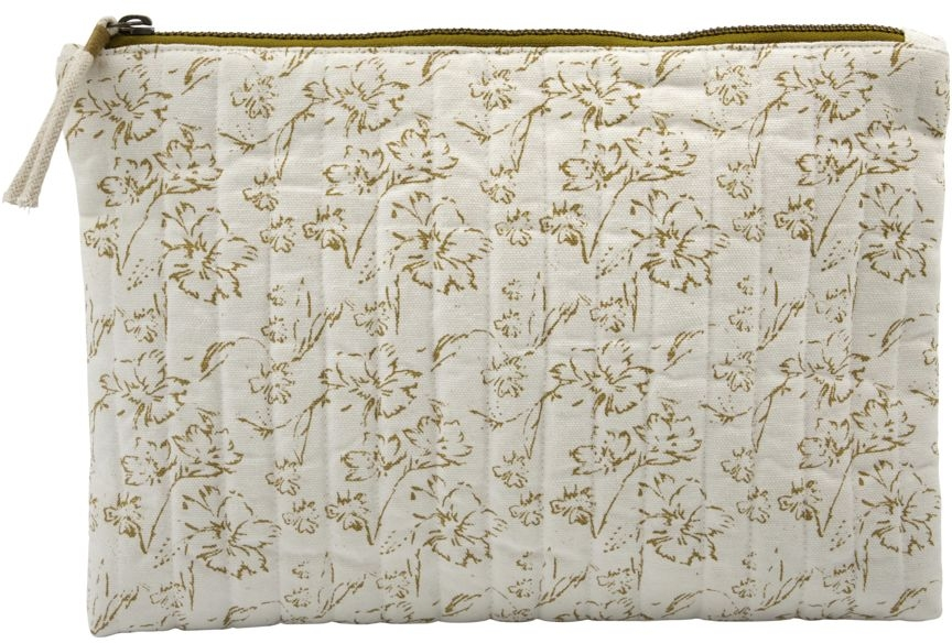 Makeup-pung Toilettaske Meraki Lutea 21x31 Cm   Bomuld Polyester Råhvid Sennepsgul