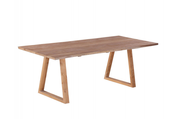 Maxi Plankebord 90x200 Cm   Bordben   Teak Trapez