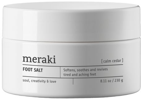 Meraki Calm Cedar Fodbadesalt med Eukalyptus og Mynte