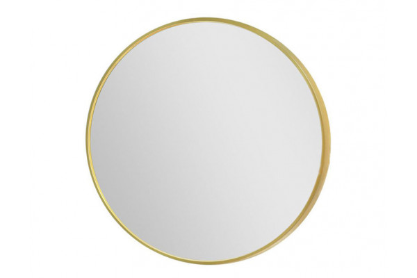 Merkur Rundt Spejl  : 80 Cm Guld