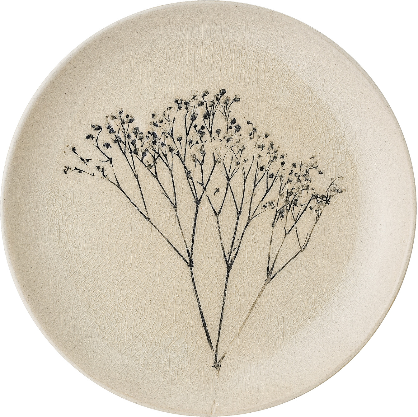 Middagstallerken Bloomingville Bea Ø22 cm – Håndlavet Stentøj