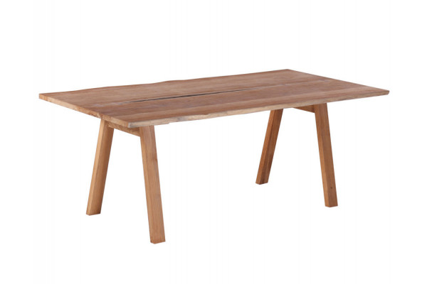 Mika Plankebord 100x240 Cm   Bordben   Teak Skrå
