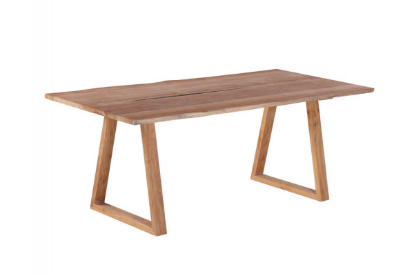 Mika Plankebord 100x240 Cm   Bordben   Teak Trapez