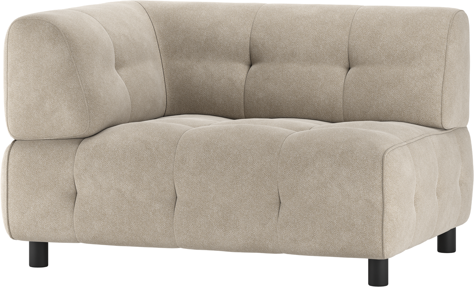 Modulær Byg-selv Sofa Woood Louis - Venstre Arm, Lysegrå