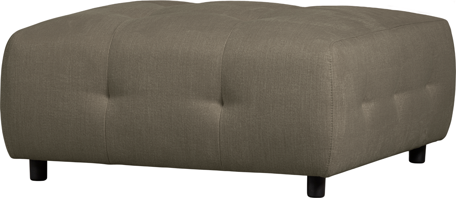 Modulær Sofa Skammel Woood Louis Fladvævet Polyester Grøn H43x90x90 Cm