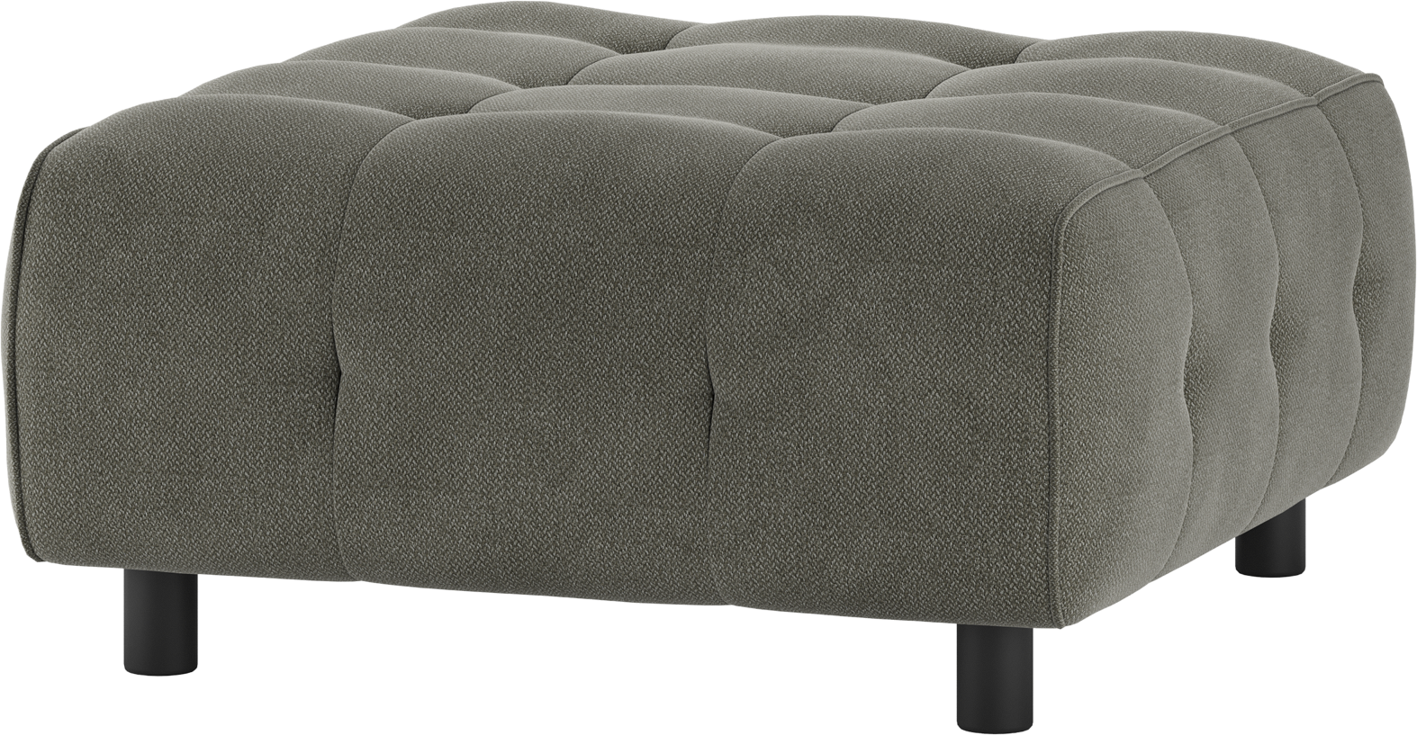 Modulær Sofa Skammel Woood Louis Puf Grøn Vævet Polyester 90ã 90ã 43 Cm