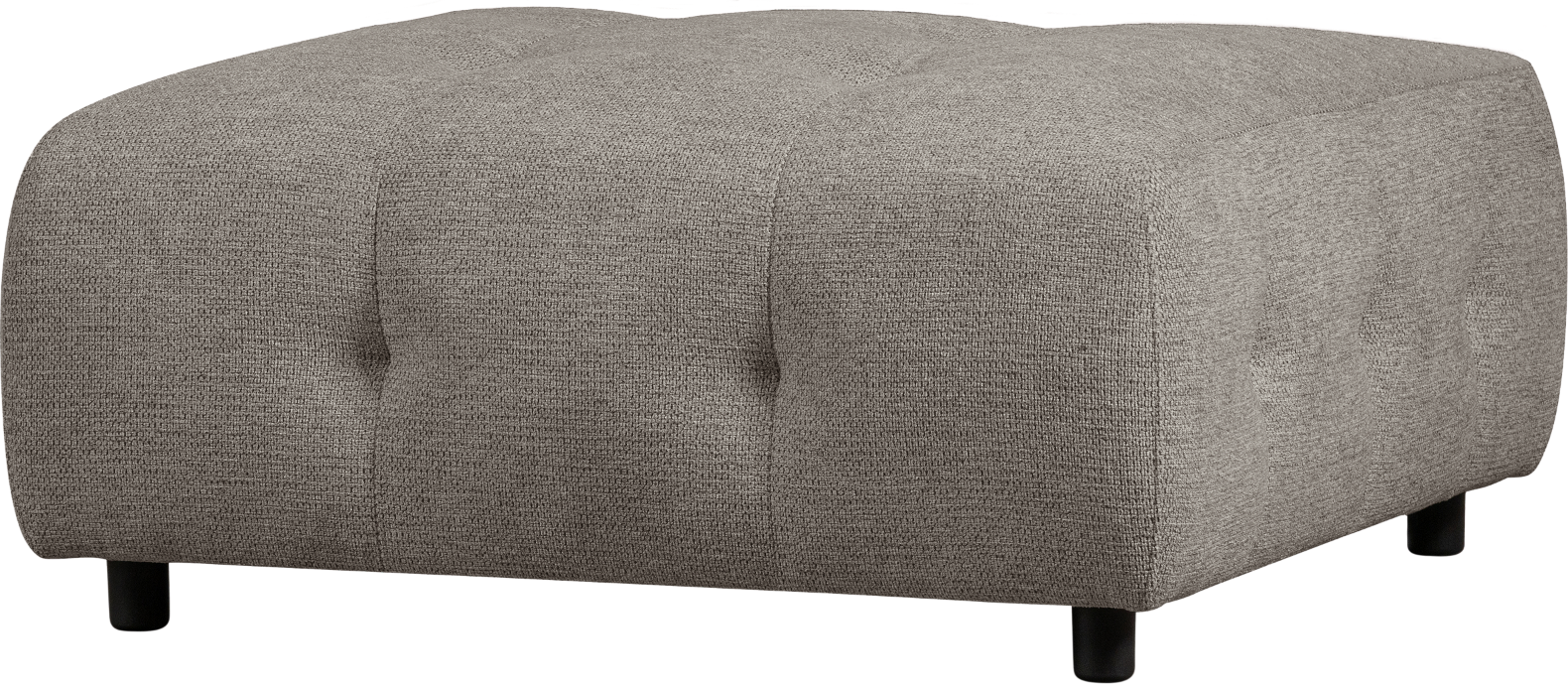 Modulær Sofa Skammel Woood Louis Serie Lysegrøn Chenille 90x90x43 Cm