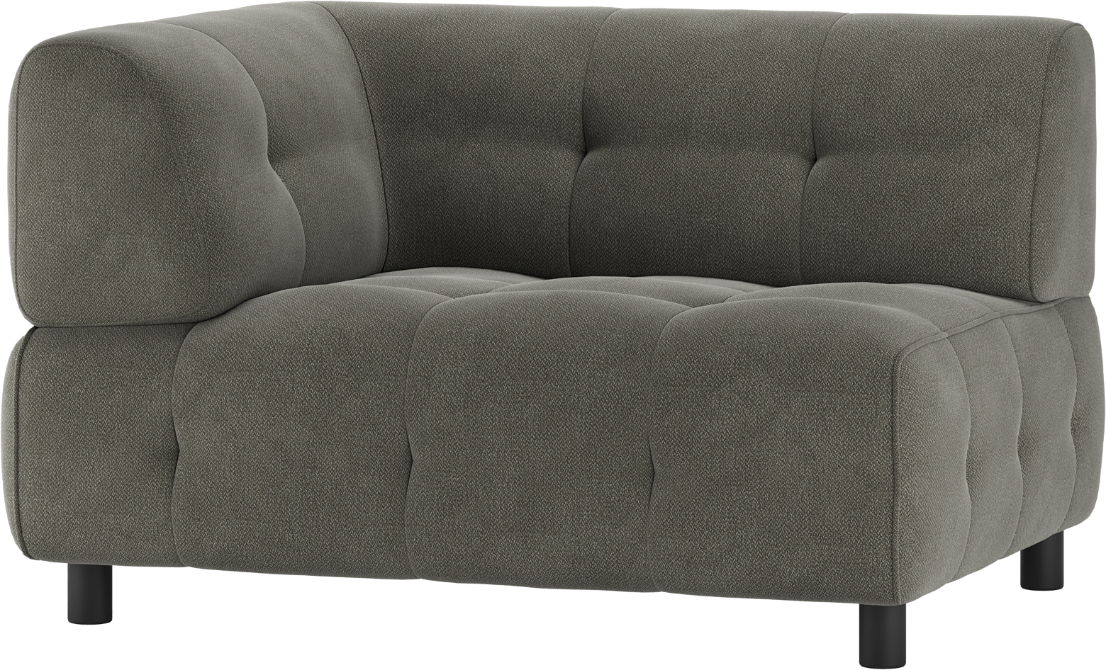 Modulær Sofa Woood Louis - Venstre Arm i Grøn Polyester