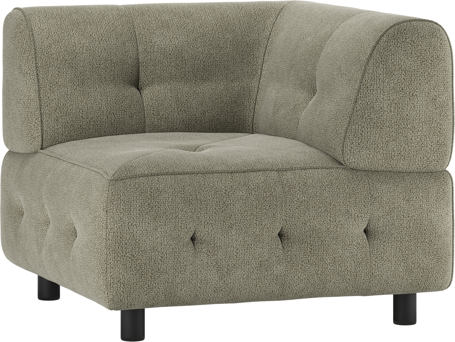 Modulært Hjørneelement til Woood Louis Sofa - Grøn Chenille