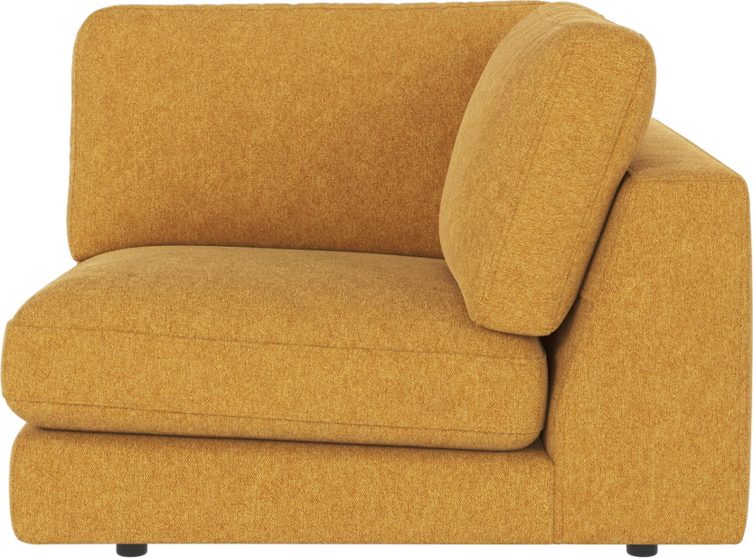Modulsofa Hjørnemodul Duncan - Gul Brenda Polyester 103x103 cm