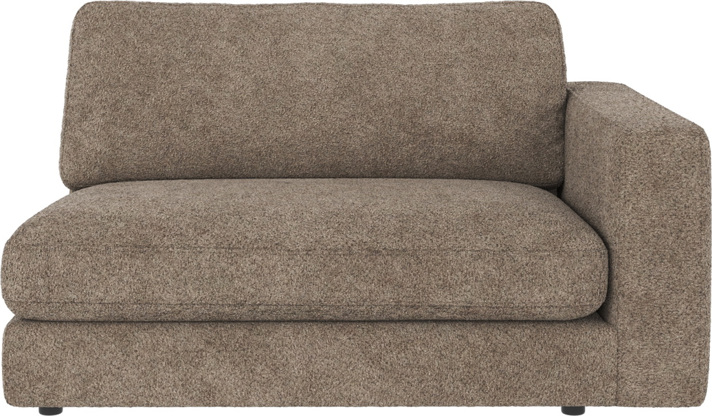 Modulsofa Højre Armlæn Rowico Duncan Anna Mørk Beige Polyester H78xb129xd103 Cm