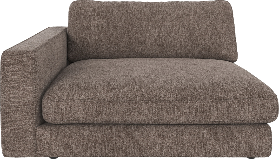Modulsofa Venstre Armlæn Rowico Duncan Greg Mørk Beige 150 Cm Dyb Fsc-mix Slidstærk Polyester