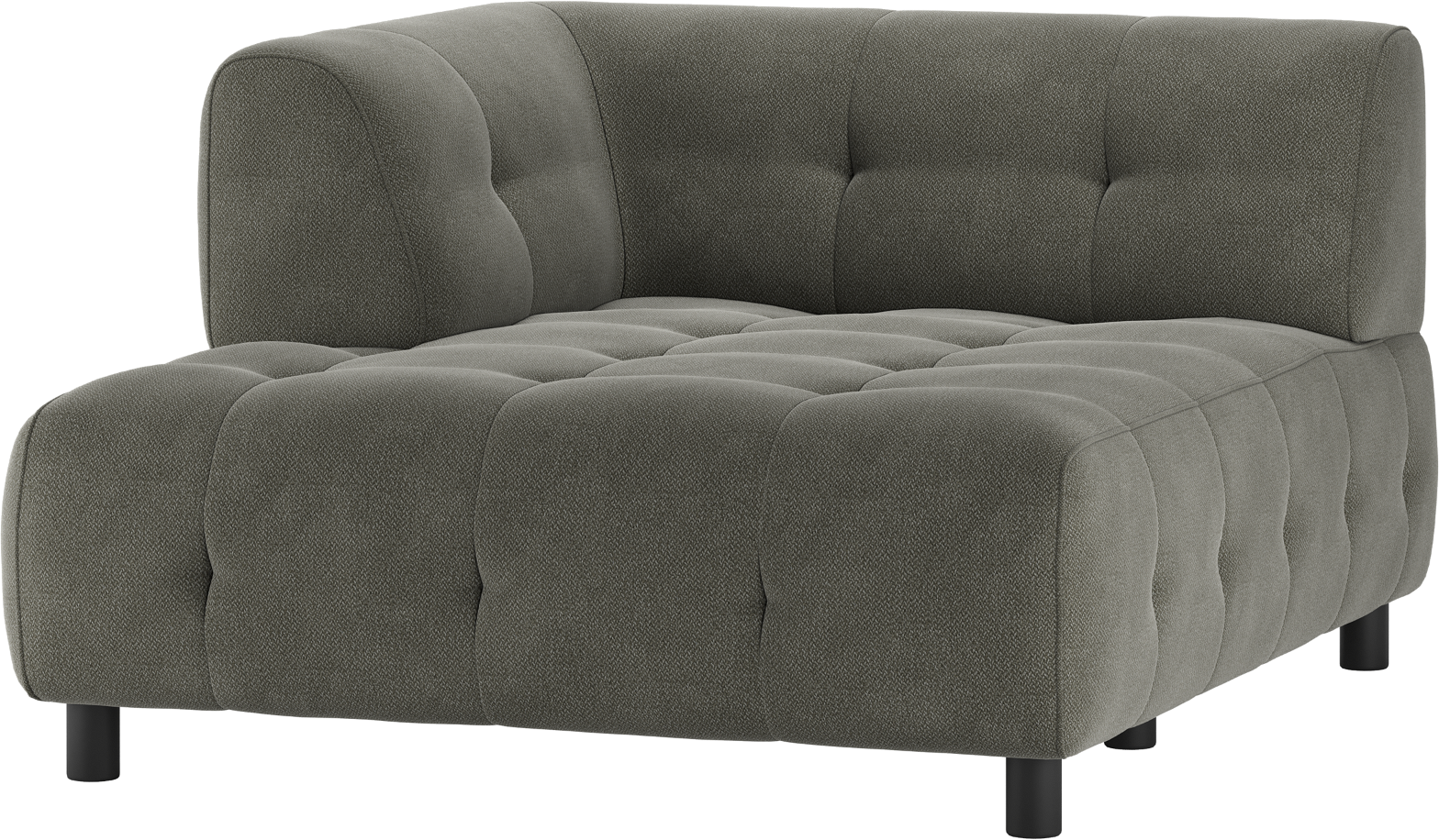 Modulsofa Woood Louis - Venstre Chaiselong i Grøn Elegance