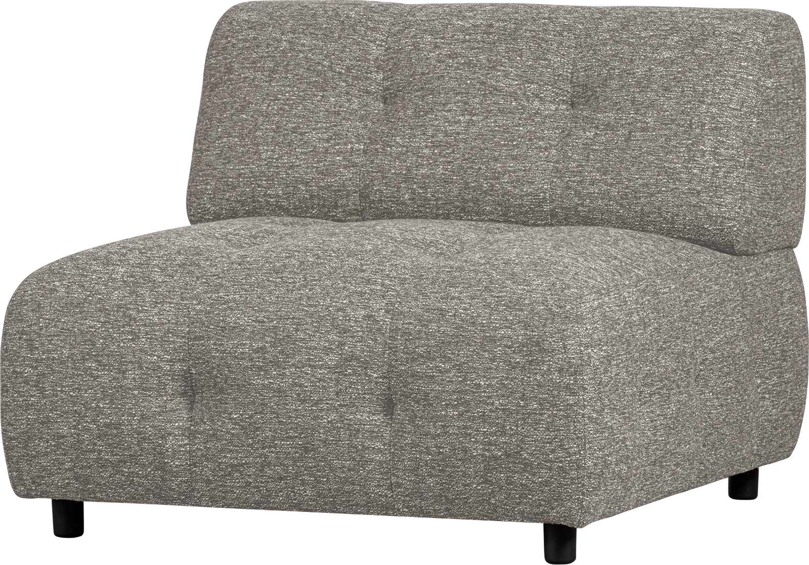 Modulsofa Woood Louis - Kaffe Grov Melange, 1,5-sæder