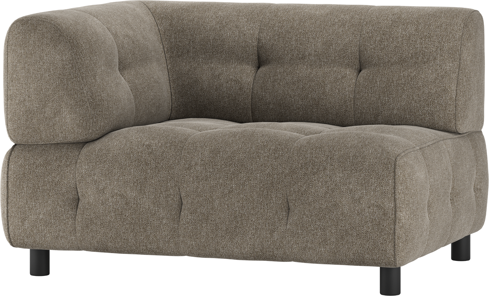 Modulsofa Woood Louis - Venstre Arm i Grøn Polyester