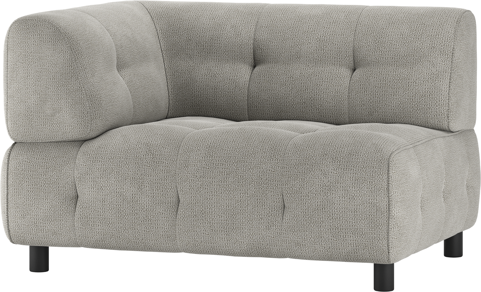 Modulsofa Woood Louis    -sæders Med Venstre Armlæn Lysegrøn Chenille