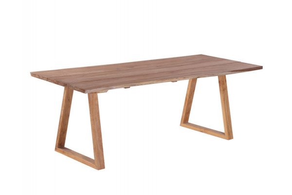 Mona Plankebord 100x240 Cm Bordben Teak Trapez
