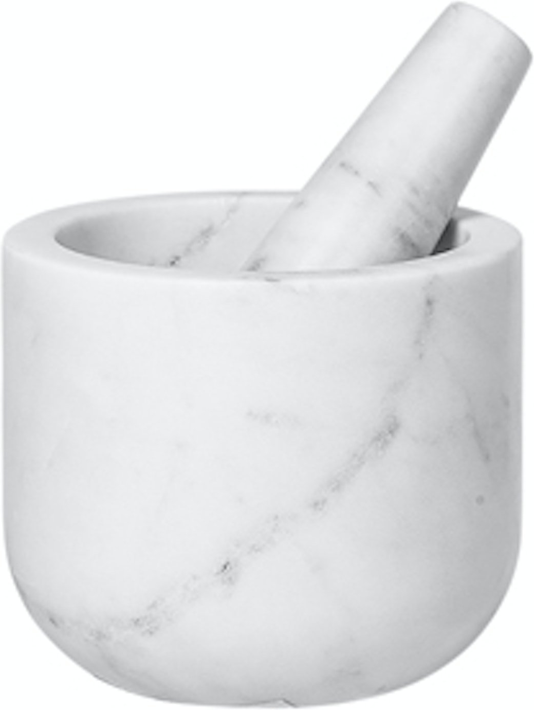 Elegant hvid marmor morter fra Broste Copenhagen