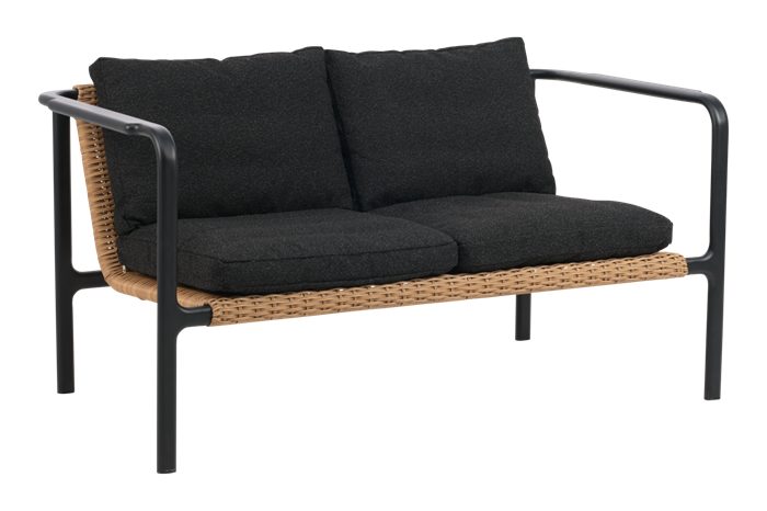 Motty Sofa Sort Loungemøbler Havesofa Brafab Enggården Havemøbler