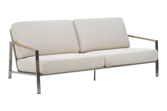 Naos Lounge Sofa Stainless Steel  Dot Beige Nyheder 2026 Brafab Enggården Havemøbler