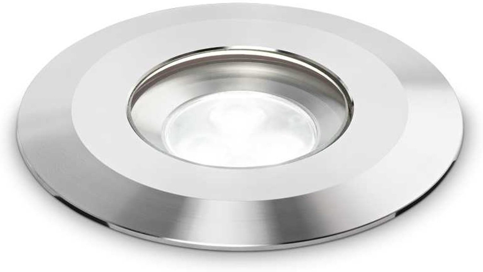 Nedgravningsspot Ideal Lux Park Led Stål Ip68 ø9 Cm Integreret Led 520 Lm 4000k   8w
