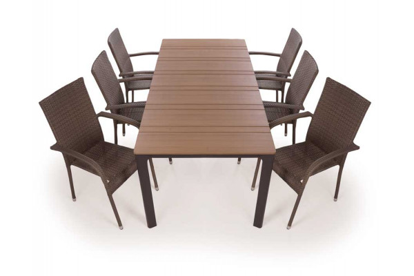 Noah Geneve Dusty -line Havemøbelsæt 90x199 Cm