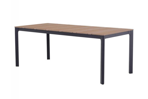 Noah Havebord 90x199 Cm Sort Teaklook