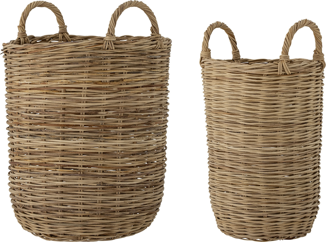 Opbevaringskurv Bloomingville Sede ø37 H52 Cm Rattan Brun