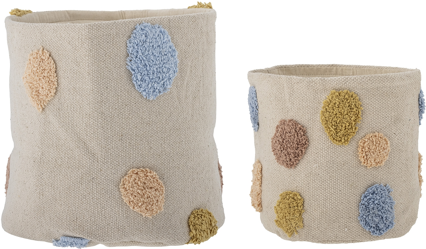Opbevaringskurvesæt Bloomingville Mini Clennie Natur ø30 Cm   Stk