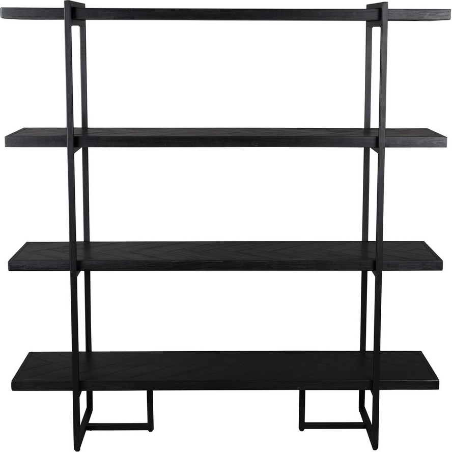 Opbevaringsreol Dutchbone Class   Antracit  Akaciefiner   Pulverlakeret Stål  H146ã B140ã D40 Cm