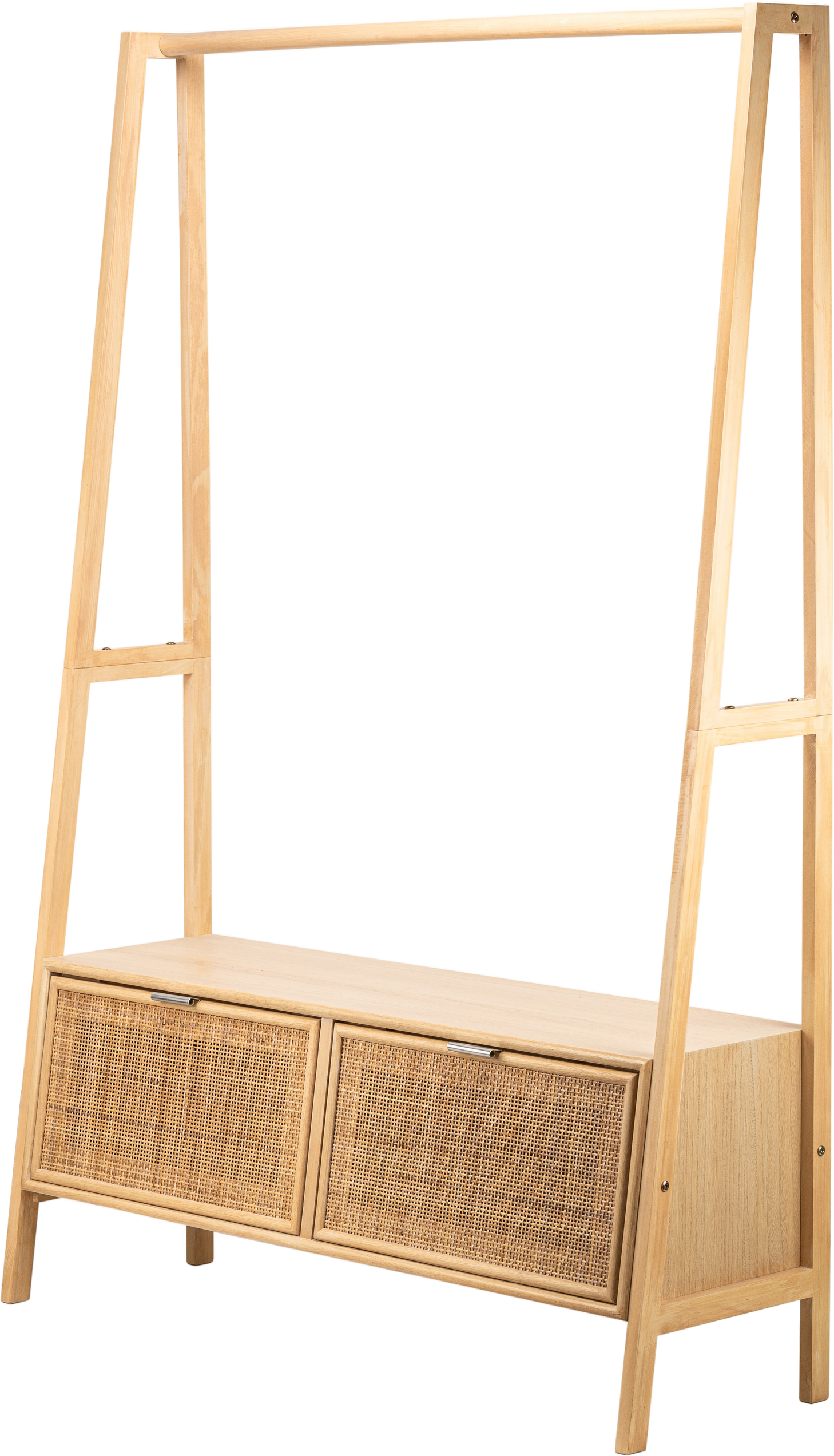 Opbevaringsreol Med Stativ Nordlys Furniture Turku Natur Rattan H165ã B110ã D36 Cm