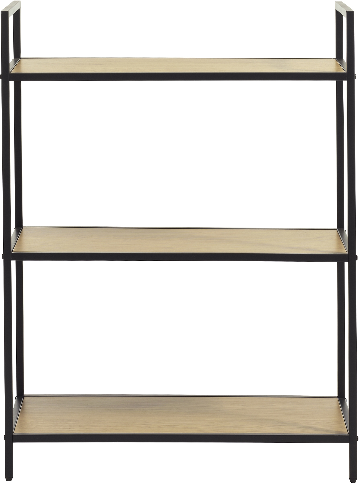 Opbevaringsreol Nordique Design Altino Natur Sort H89xb70xd35 Cm