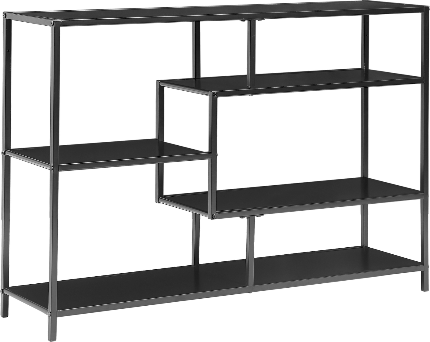 Opbevaringsreol Odda i Sort Metal – Moderne Design 78x114 cm