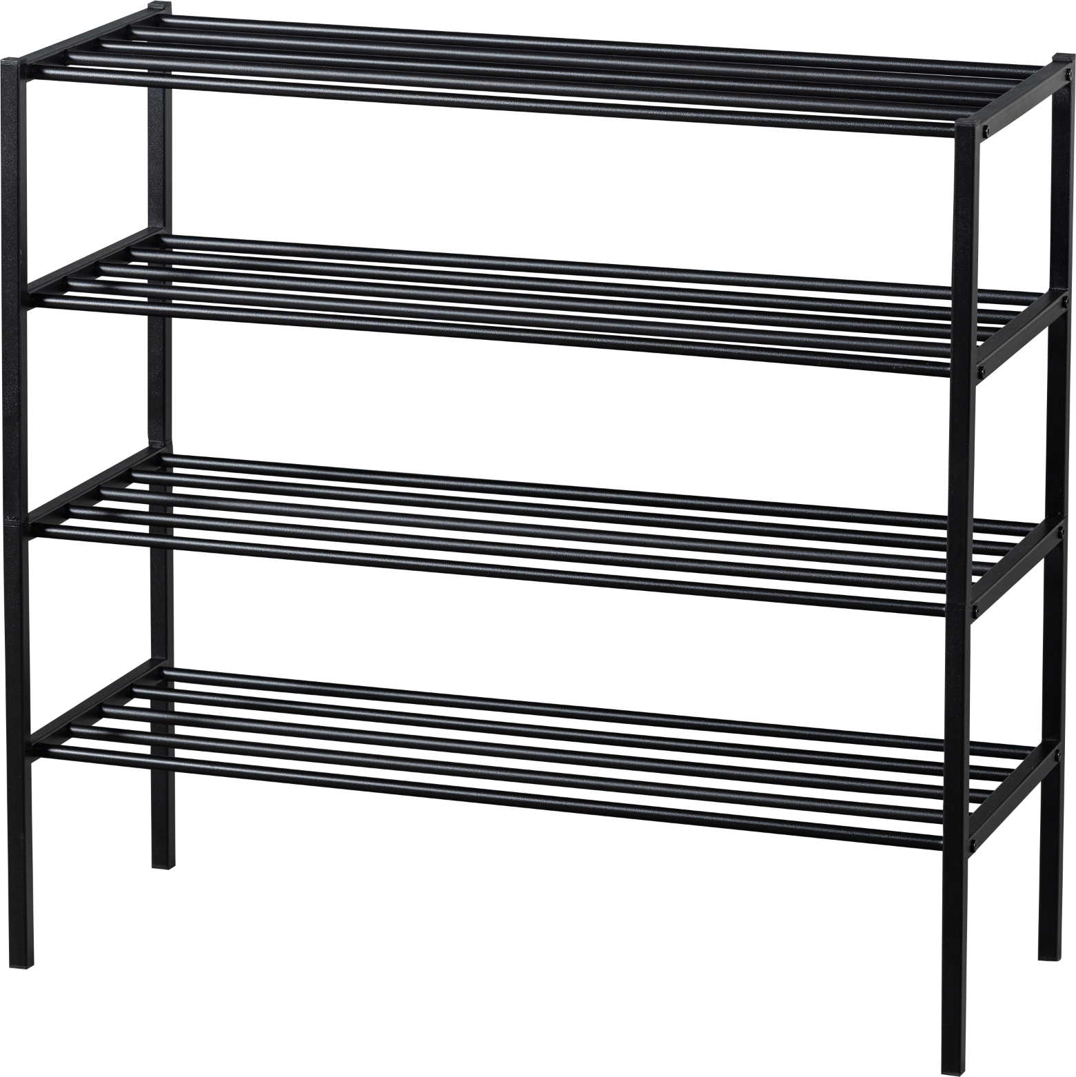 Opbevaringsreol Woood Ferro Sort   Stabelbar Jernreol H80xb85xd35 Cm