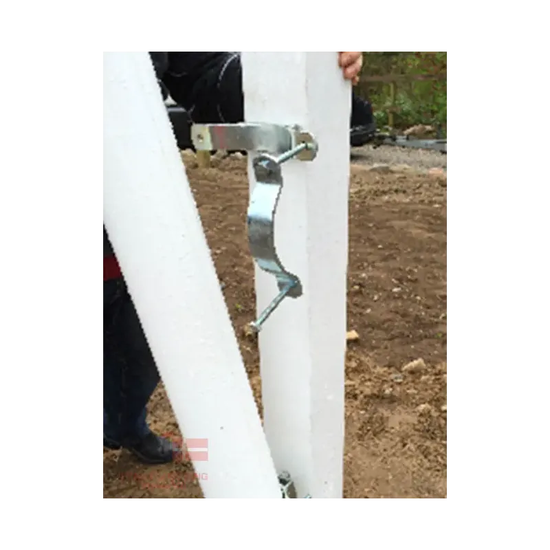 Opsætning På Eksisterende Støtte Til 14 Meter Glasfiberflagstang