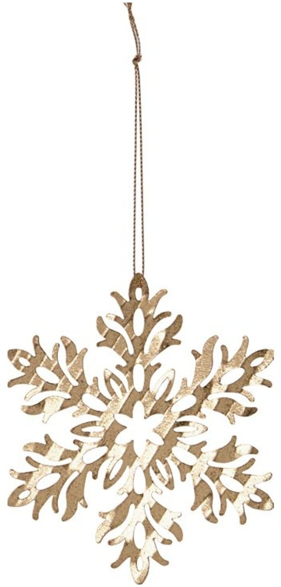Ornament House Doctor Ornament-serie Messing Snefnug Valset Jern ø11 Cm