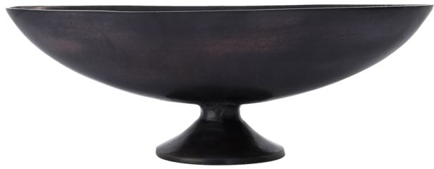 Oval Skål House Doctor Foy Aluminium Bruneret Messing 45x15x15 Cm