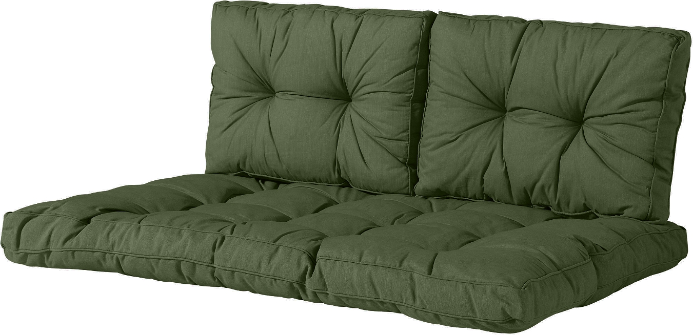 Pallepudesæt Nordique Design Albi Mørkegrøn Stof Til Udendørs 15ã 120ã 80 Cm