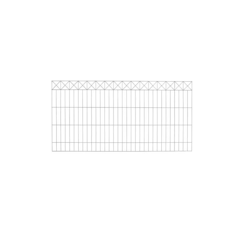 Galvaniseret Panelhegn med "X" Dekoration - 80 cm