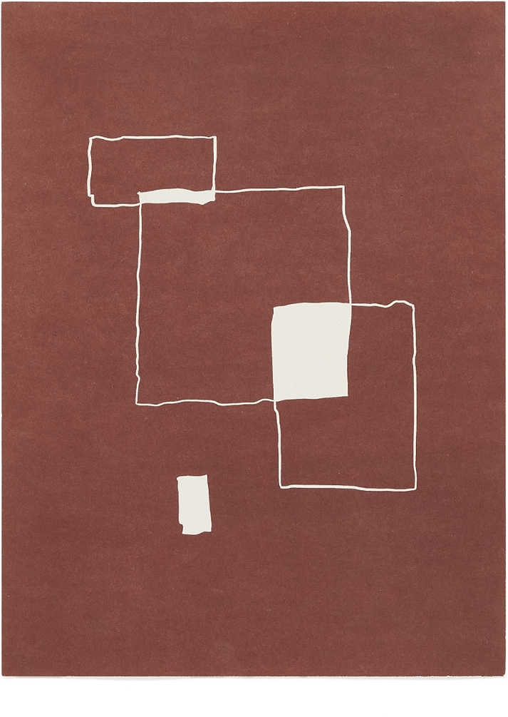 Abstrakt Rød Kunstprint - Kave Home 10x21 cm