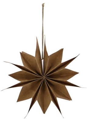 Papirstjerne Julepynt House Doctor Stjerne ø20 Cm Natural