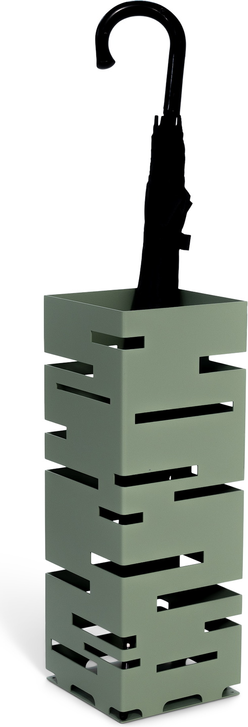 Paraplystativ Paraplyholder Spinder Design Modern   Støvet Grøn   Stål H50 Cm