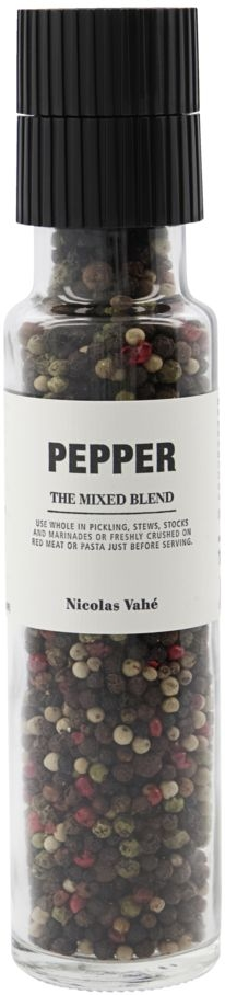 Peberblanding  Nicolas Vahé Pepper The Mixed Blend Glaskværn ø5ã 23 Cm Sort